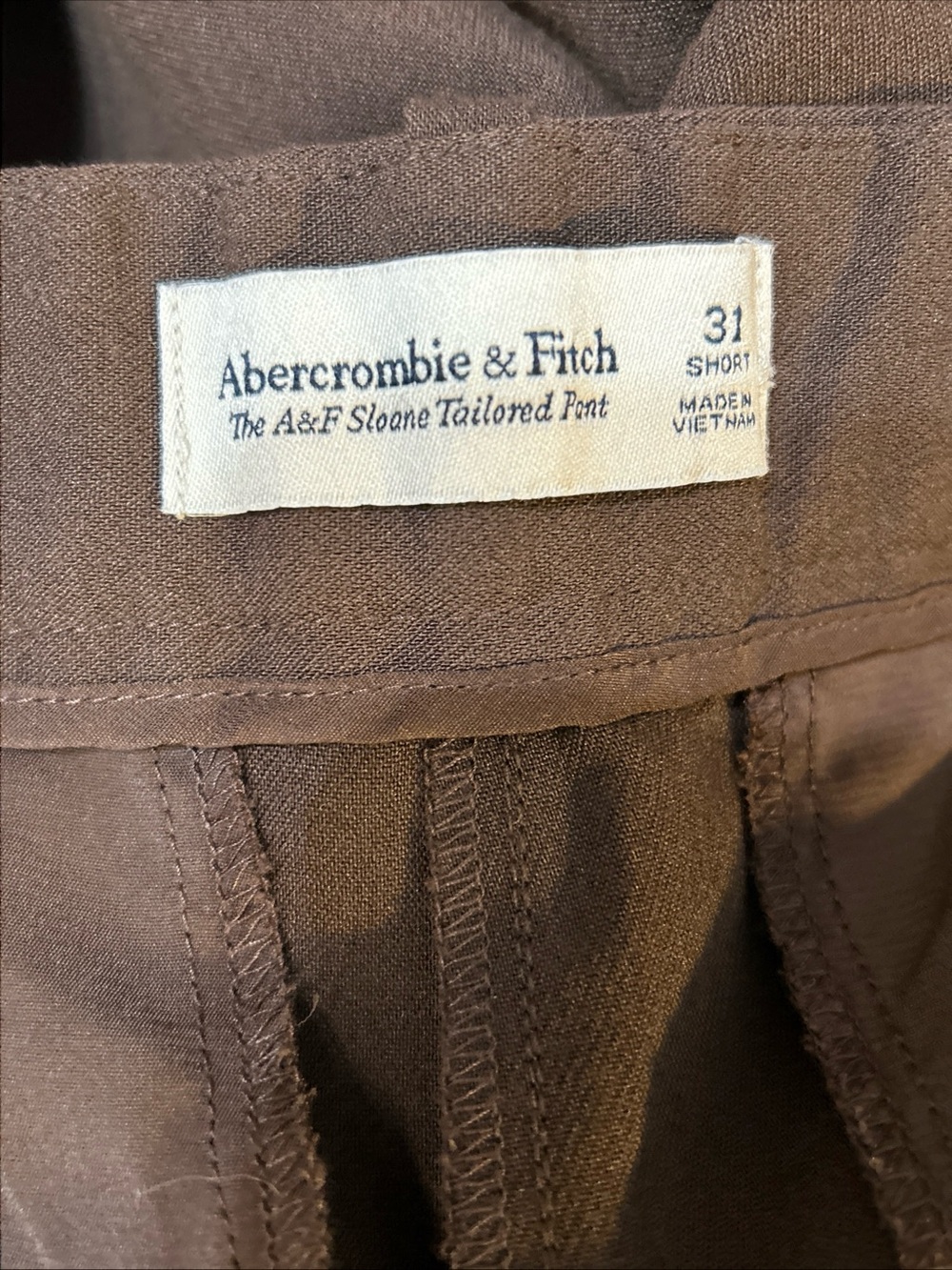 9/6/26NWT Abercrombie & Fitch Ultra High-Rise Wide-Leg Dress Pants Size 31 Short - Picture 12 of 14
